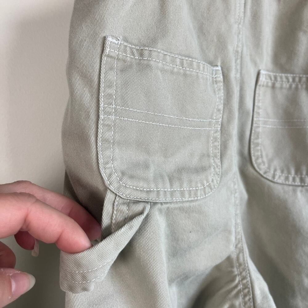 Baby Gap Classic Overalls Khaki Snaps Outdoor Beige 100% Cotton Boys Size 3–6M - Picture 10 of 10